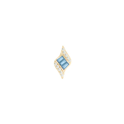 Intrigue Blue Topaz Threadless End