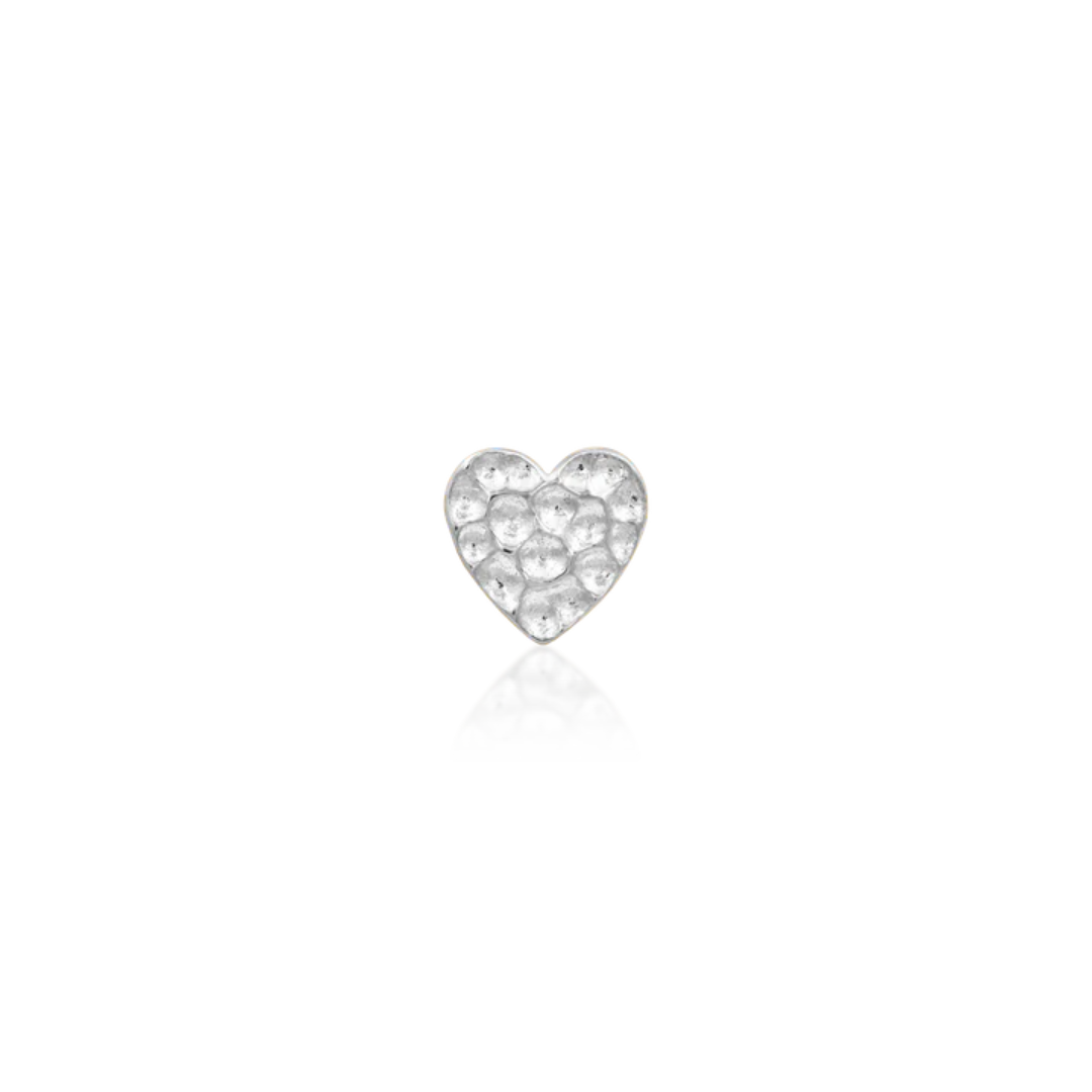 Hammered Heart Threadless End
