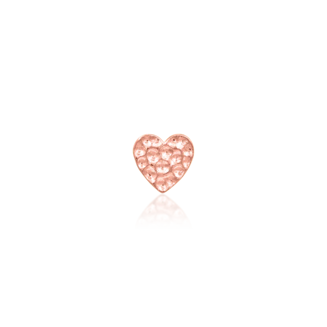 Hammered Heart Threadless End