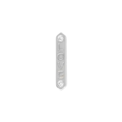 "LOVE" Diamond Threadless End