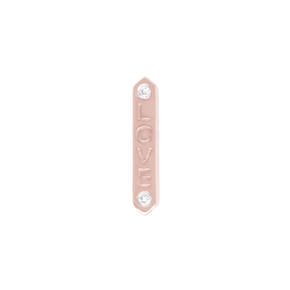 "LOVE" Diamond Threadless End