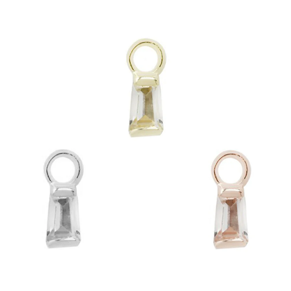 La Madeleine White Topaz Charm