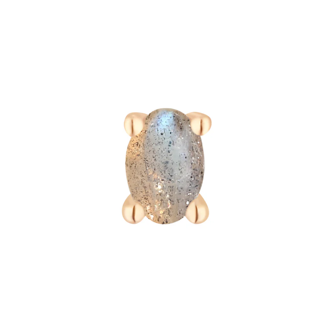 Labradorite Oval Threadless End