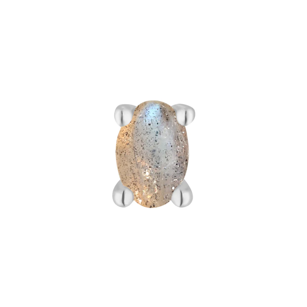 Labradorite Oval Threadless End