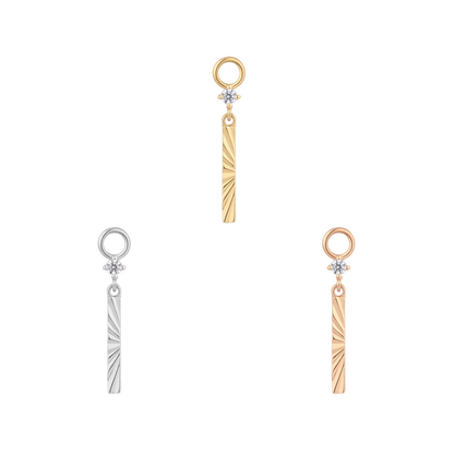 Labyrinth CZ Charm