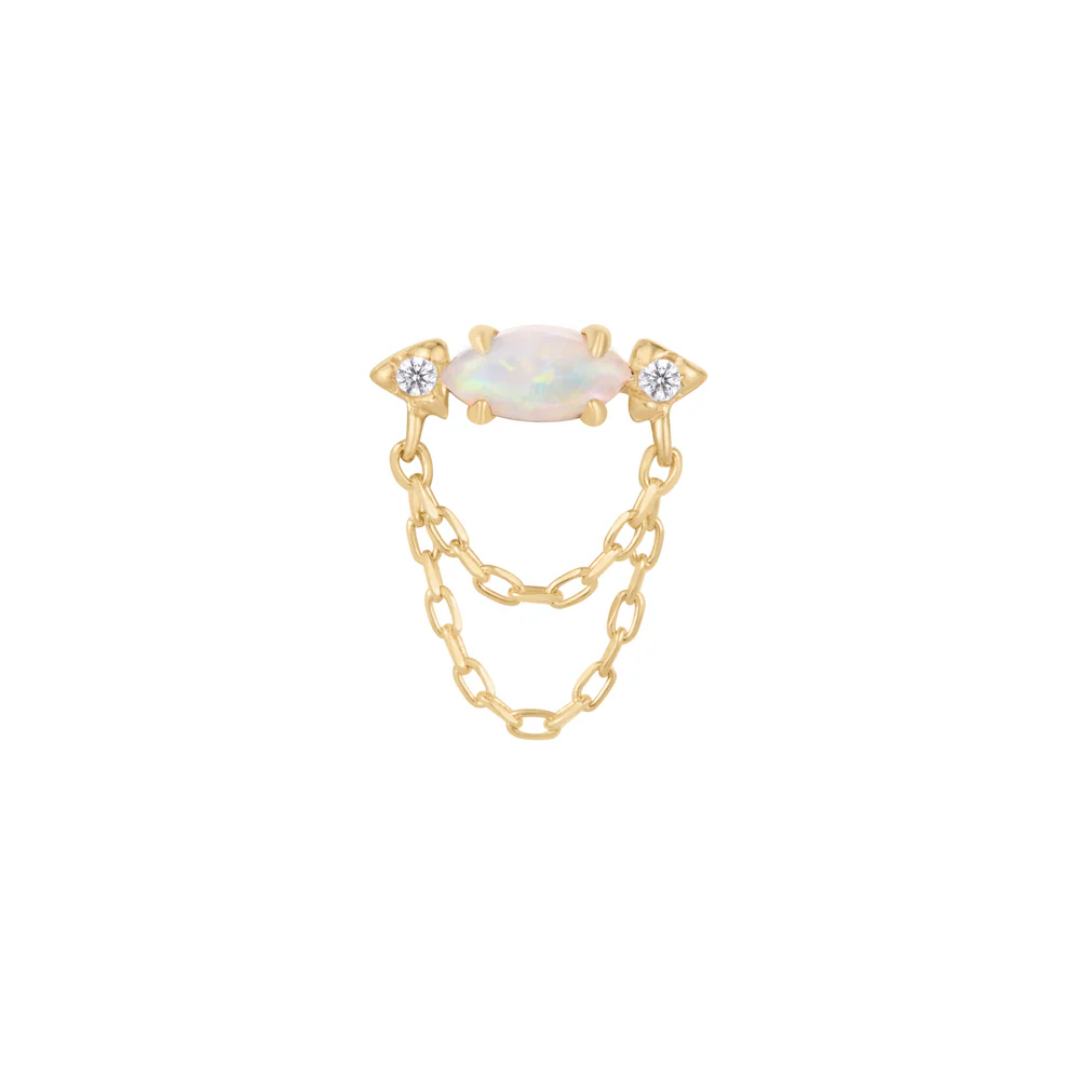Limitless - Opal + CZ - Threadless End