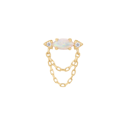 Limitless Opal & CZ Threadless End