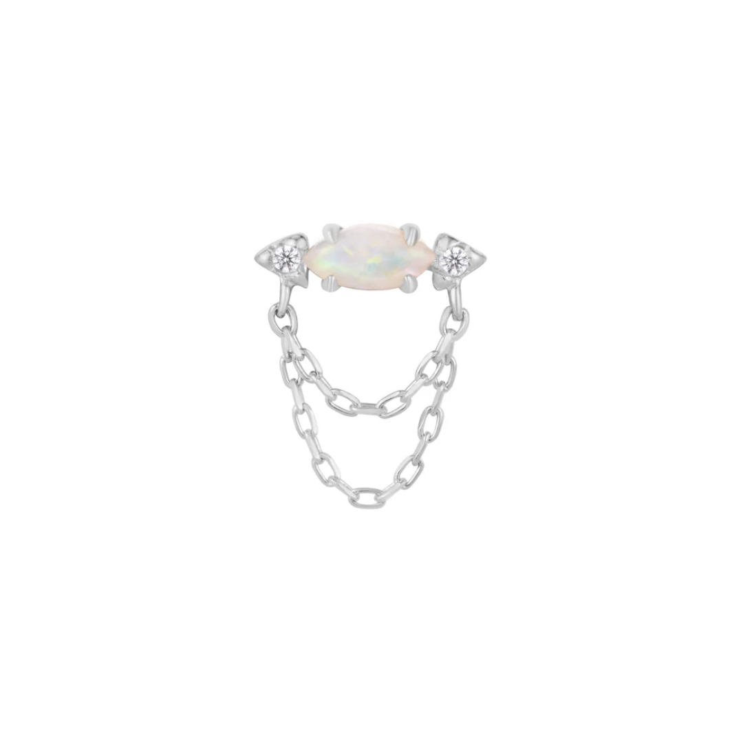 Limitless - Opal + CZ - Threadless End