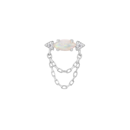 Limitless Opal & CZ Threadless End