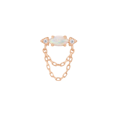 Limitless Opal & CZ Threadless End