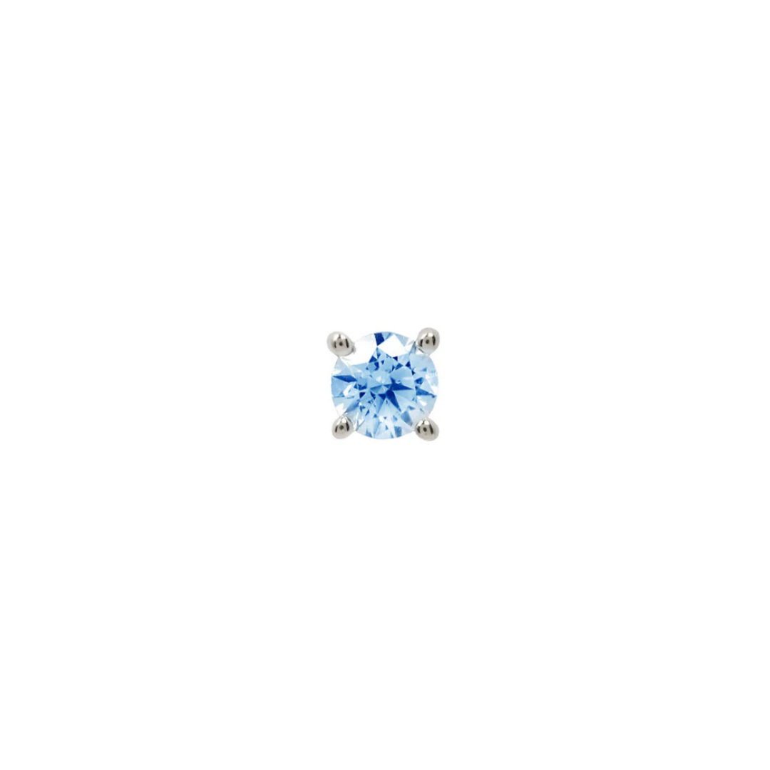London Blue Topaz Prong - Threadless End