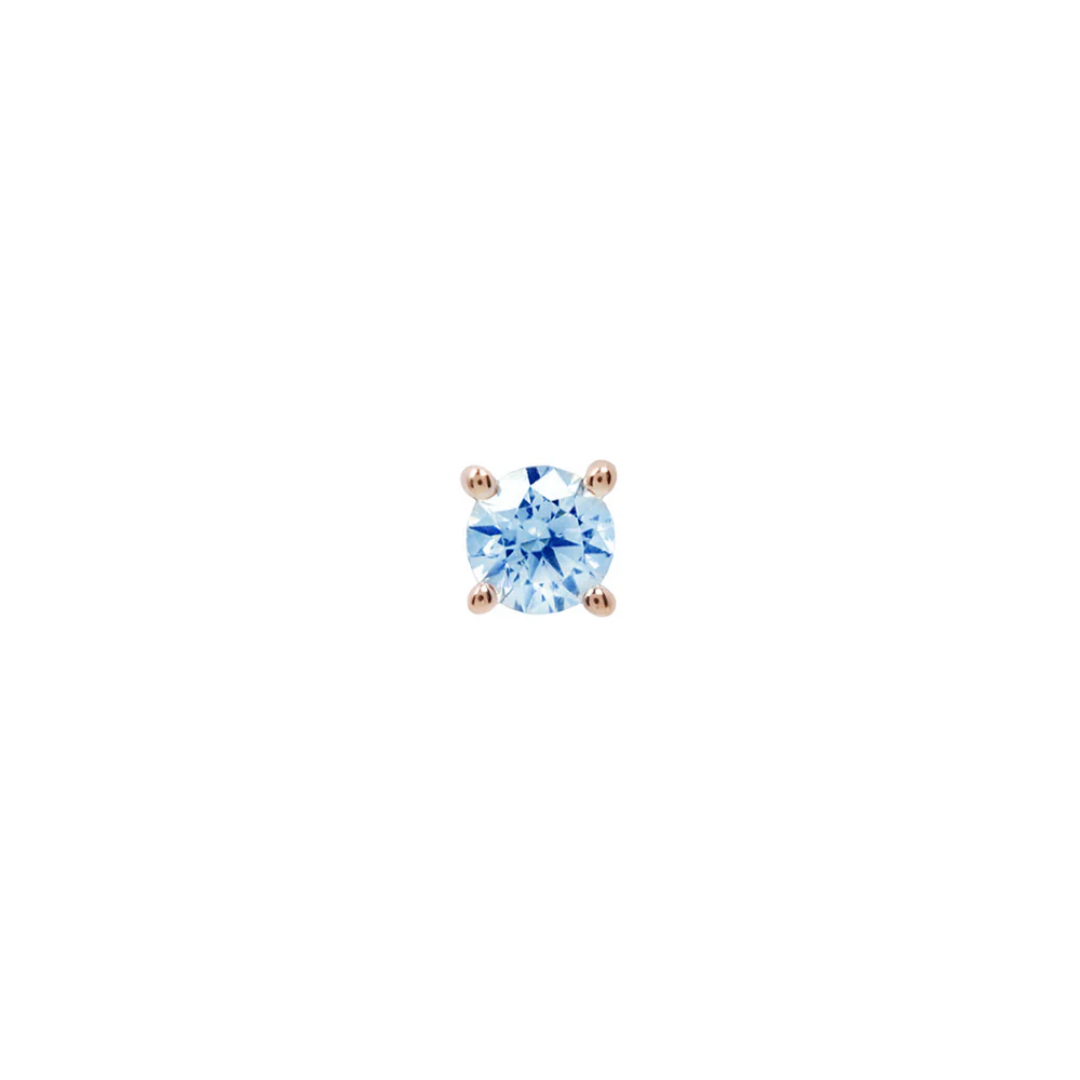 London Blue Topaz Prong - Threadless End
