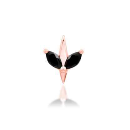 Lucienne Black CZ Threadless End