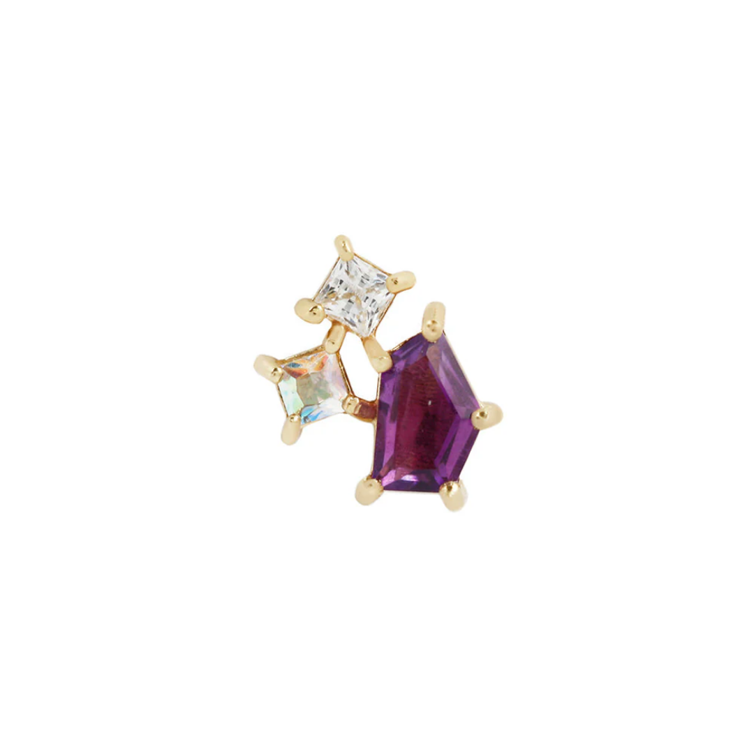 Lyra - Amethyst - Threadless End