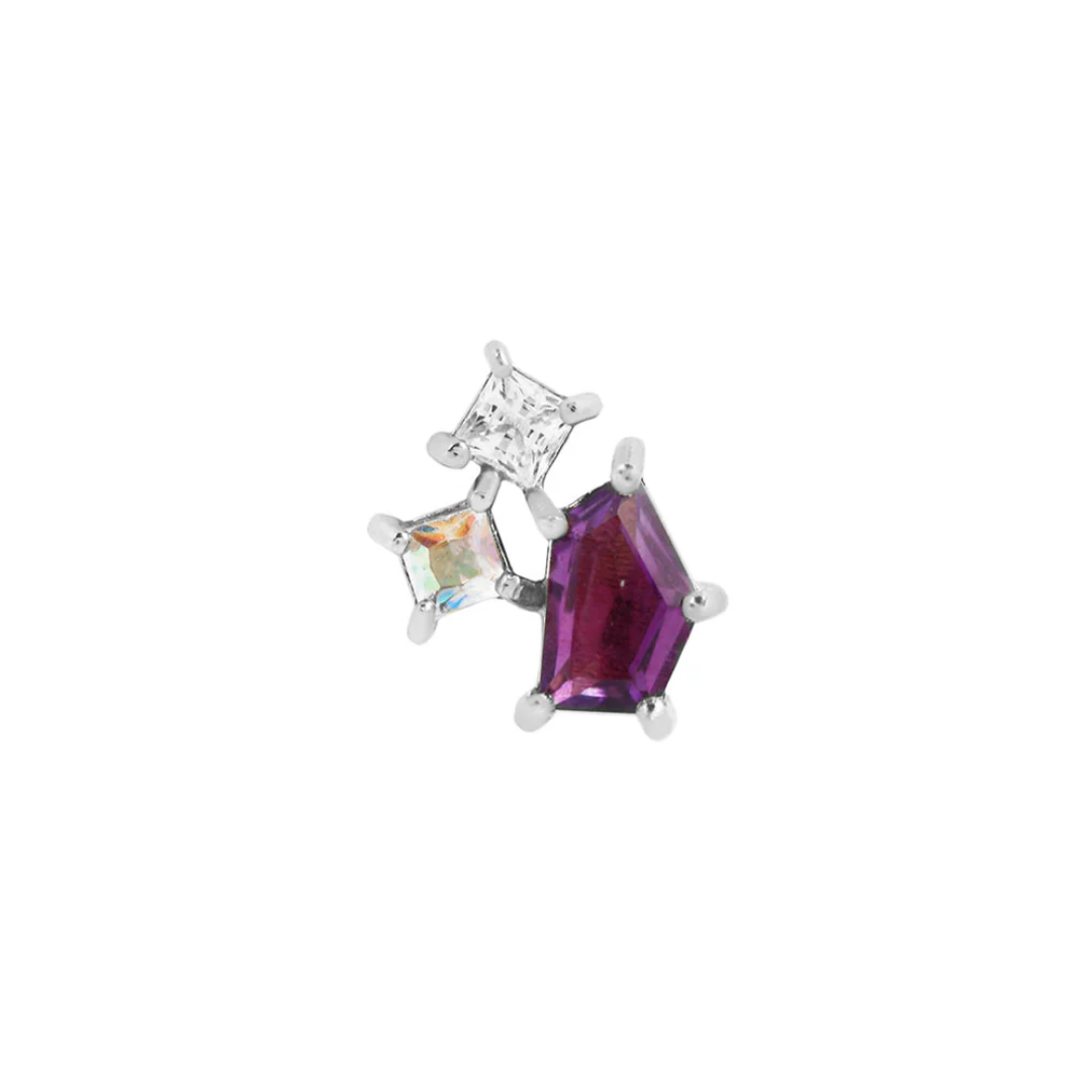 Lyra - Amethyst - Threadless End