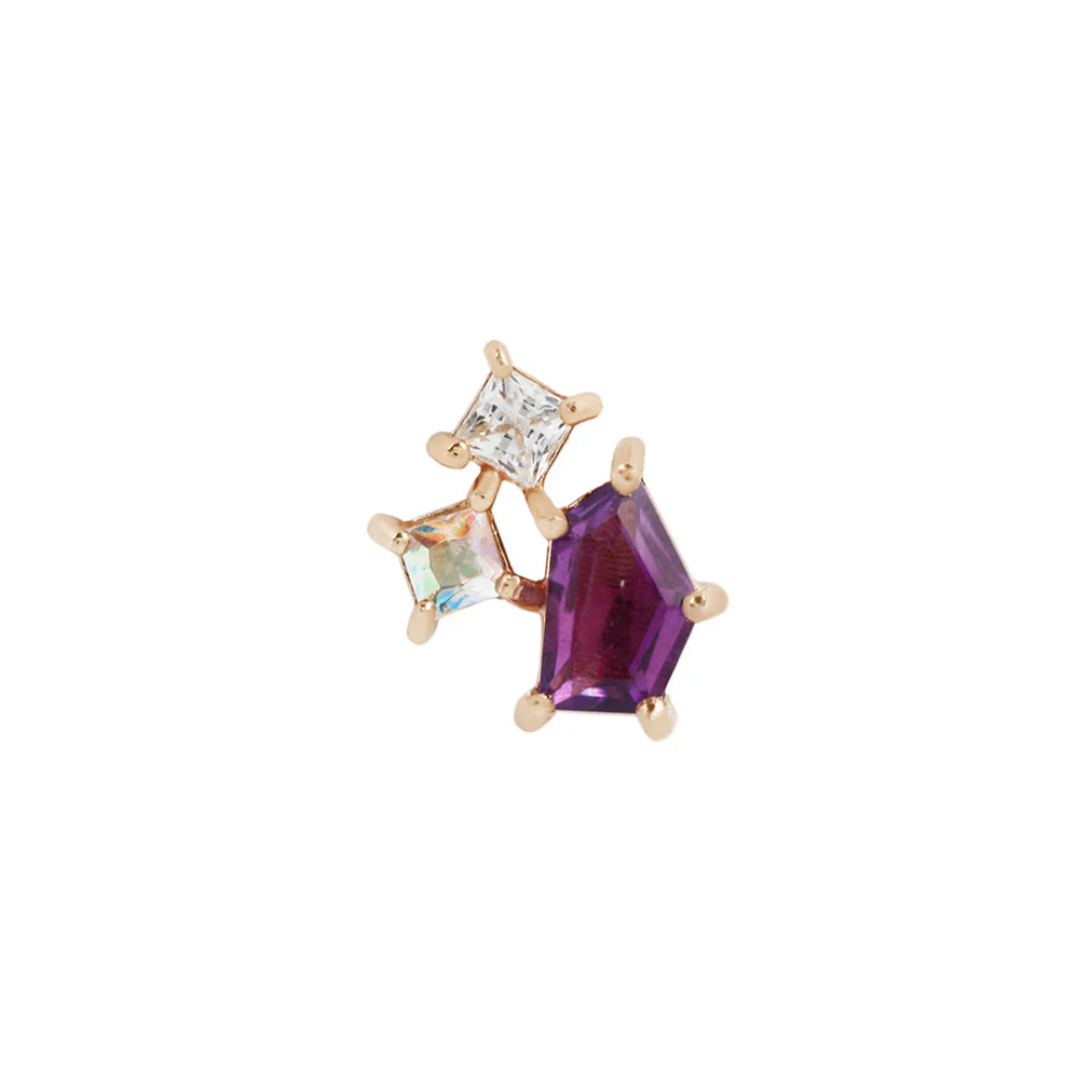 Lyra - Amethyst - Threadless End
