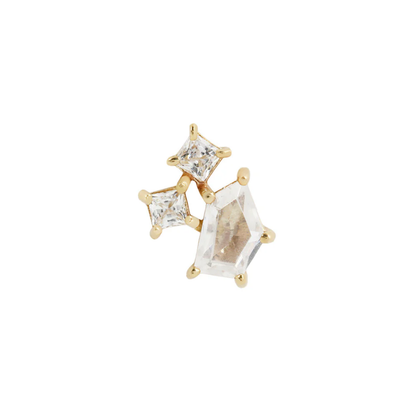 Lyra CZ Threadless End