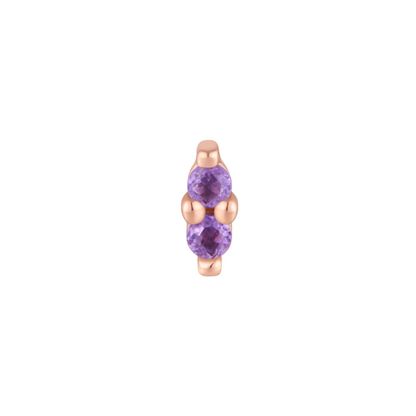 Mishka 2 Amethyst Threadless End