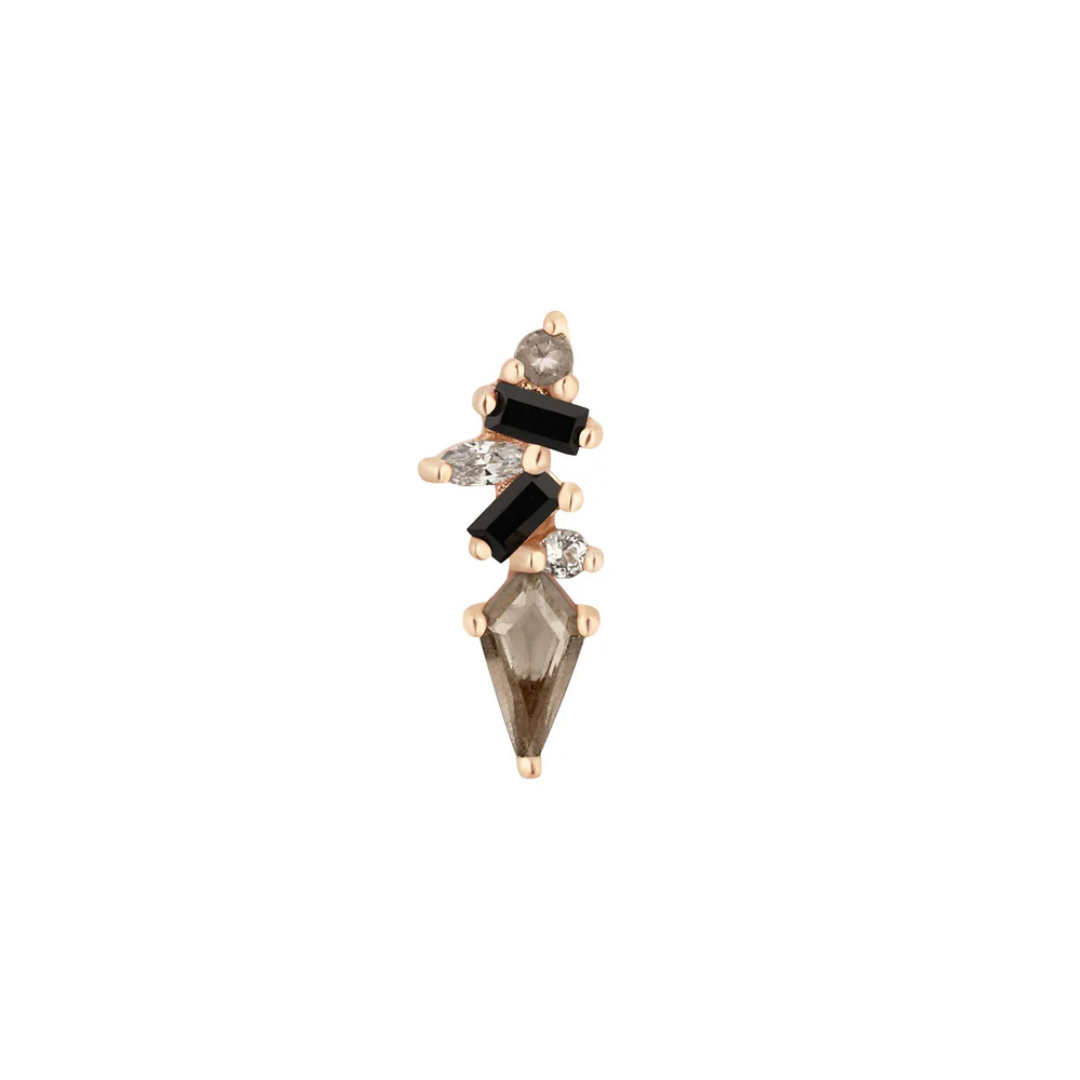 Mixt - Smoky Quartz - Threadless End