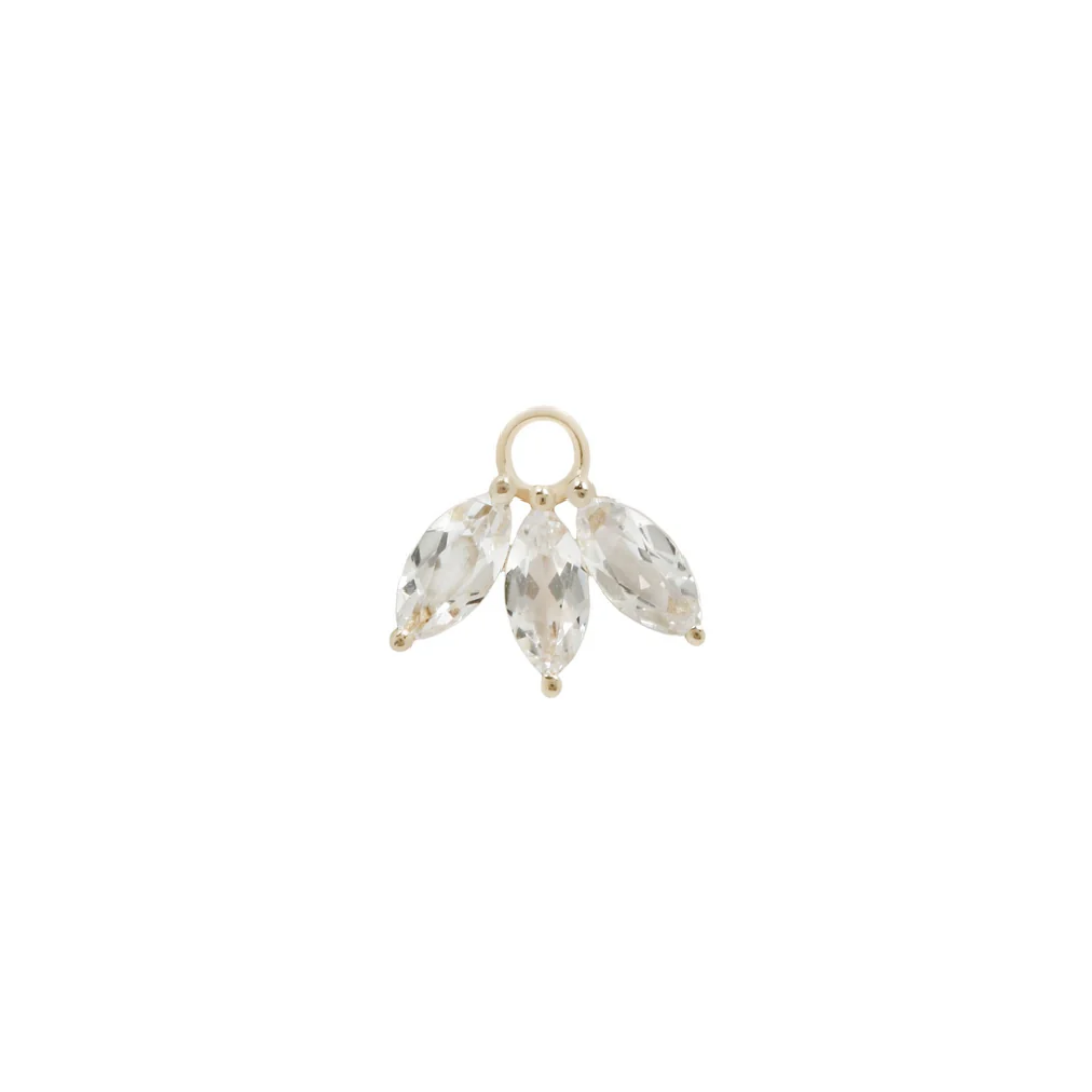 Moet - White Topaz - Charm