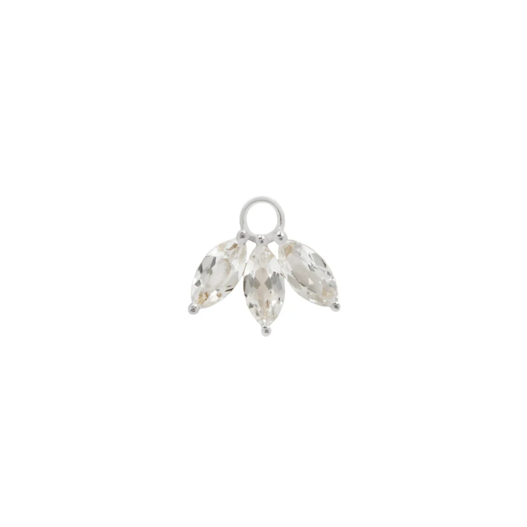 Moet - White Topaz - Charm