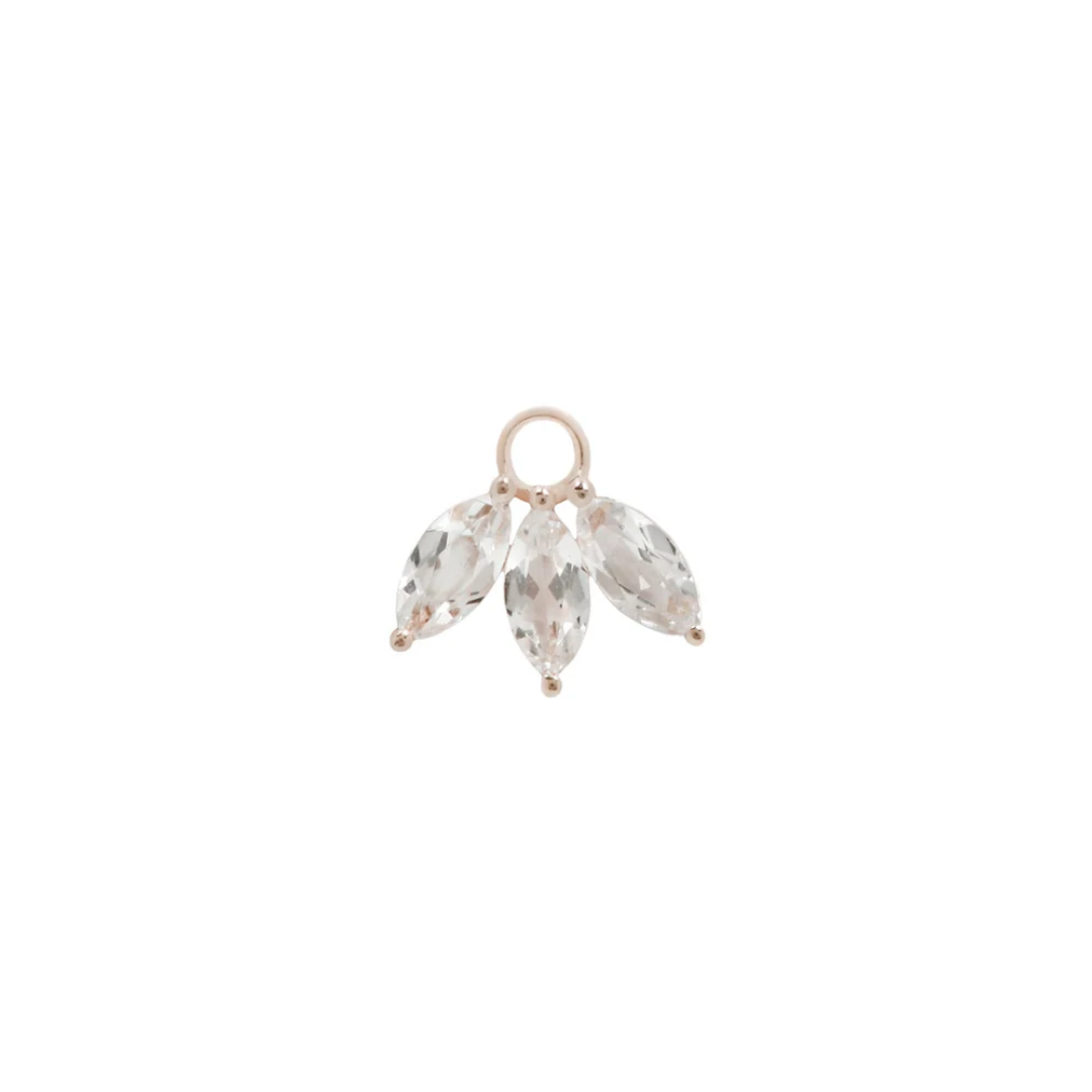Moet - White Topaz - Charm