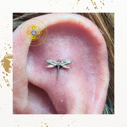 18k Gold Dragonfly