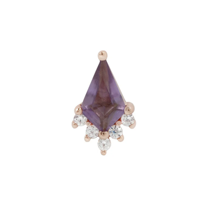 Noble Amethyst Threadless End