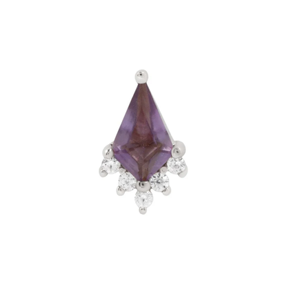 Noble Amethyst Threadless End