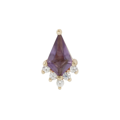 Noble Amethyst Threadless End