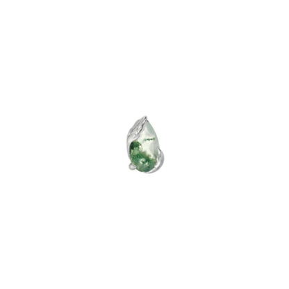 Occasion Moss Agate Threadless End