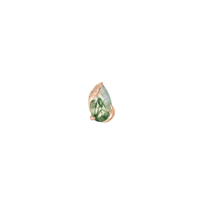 Occasion Moss Agate Threadless End