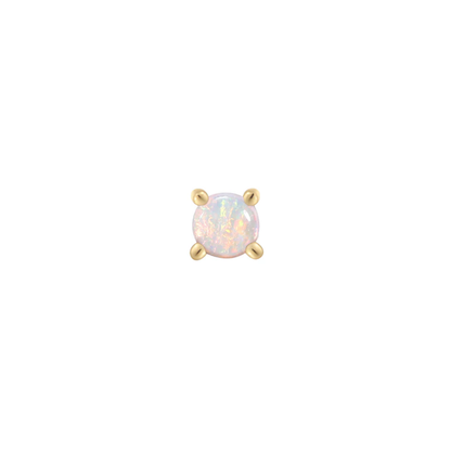Opal Prong Threadless End