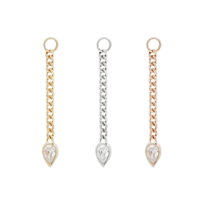 Painkiller Chain CZ Charm
