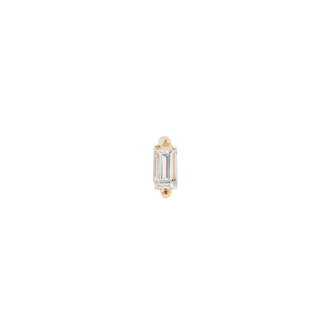 Paris - White Topaz - Threadless End