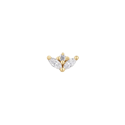 Pur CZ Threadless End