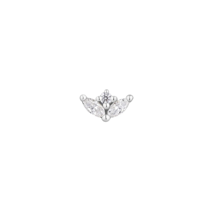 Pur CZ Threadless End