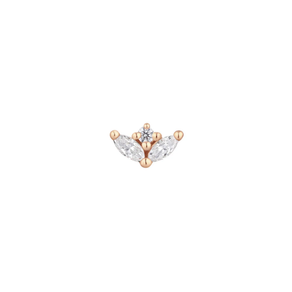 Pur CZ Threadless End