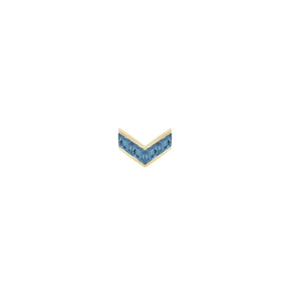 Rave Blue Topaz Threadless End
