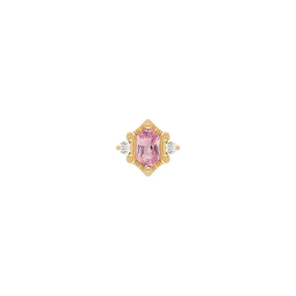 Reyna Pink Tourmaline Threadless End