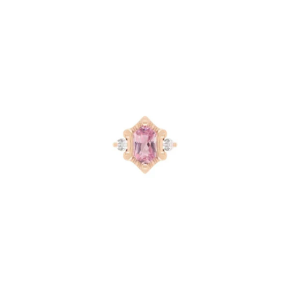 Reyna Pink Tourmaline Threadless End