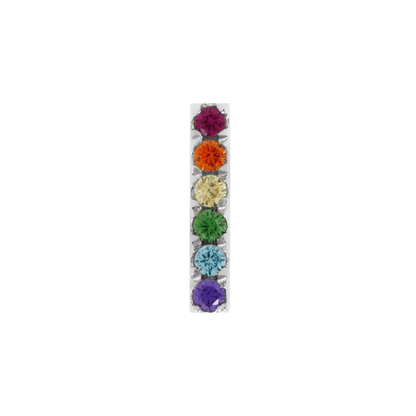 Rowe Rainbow CZ Threadless End