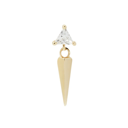 Saint CZ & Dangle Threadless End