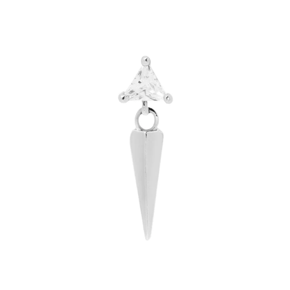 Saint CZ & Dangle Threadless End