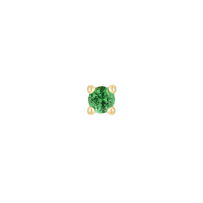Tsavorite Prong Threadless End
