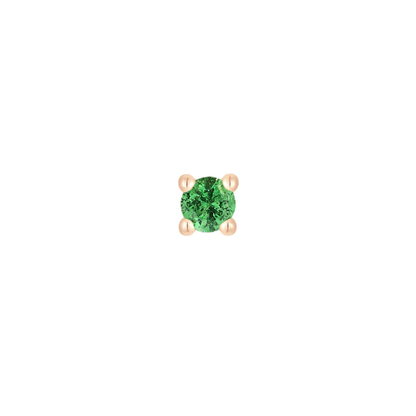 Tsavorite Prong Threadless End