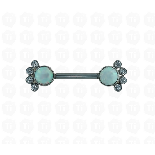 White Opal Tiya Nipple Bar
