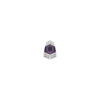 Vera Amethyst Threadless End