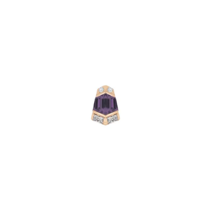 Vera Amethyst Threadless End