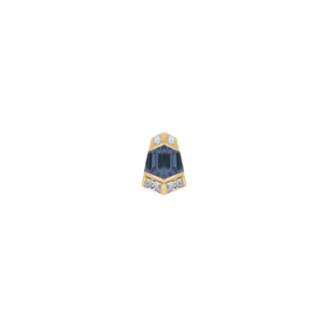 Vera Blue Topaz Threadless End